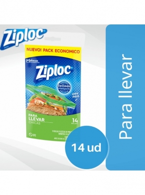 Ziploc Bolsa Llevar Chica X 14