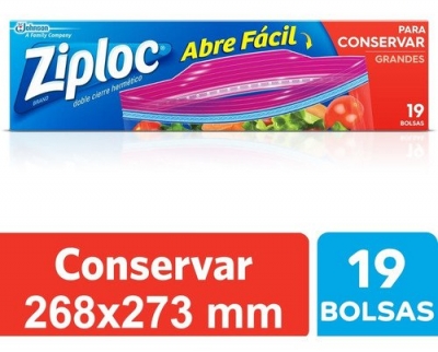 Ziploc Bolsa Conserv Grand X19