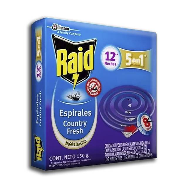 Raid Espiral Estuche Lavan X12