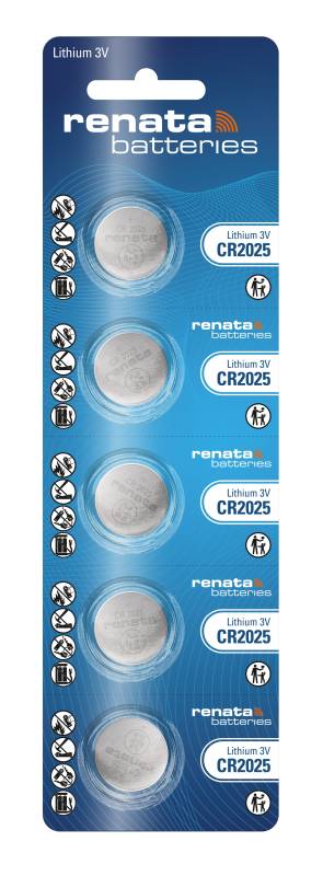 Litio Cr2025 Blister X 5 Renata