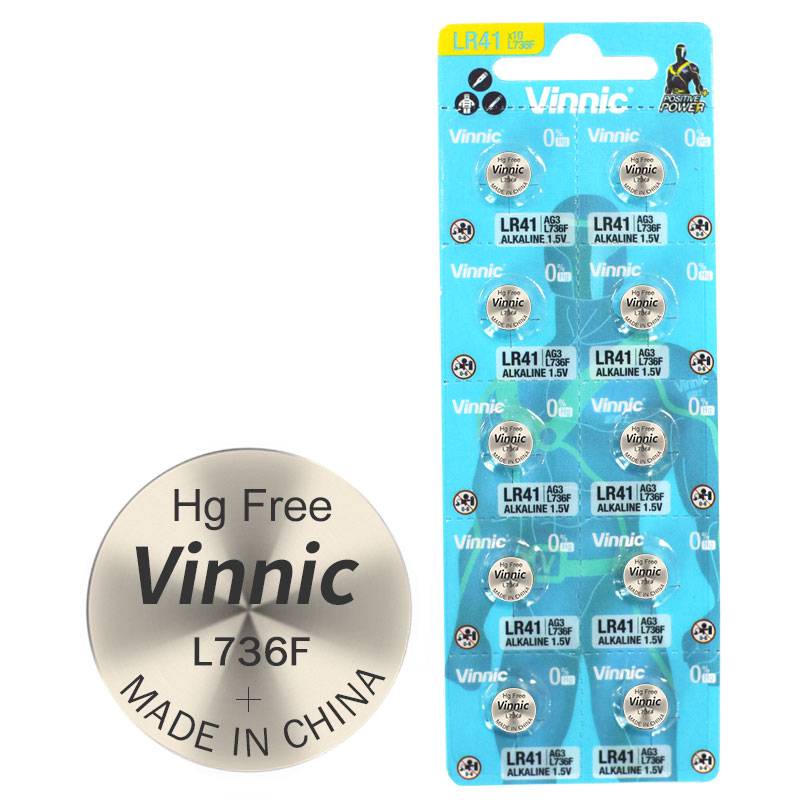 Lr41 1.5V Blister X 10 Vinnic