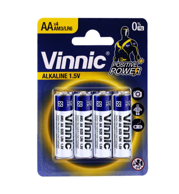 Pilas Vinnic Aaalr03 Blister X4