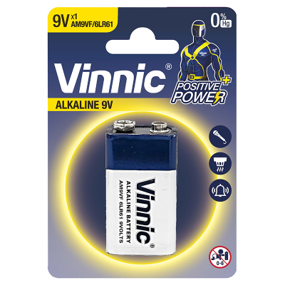 Pilas Vinnic 9V6Lr61 Blist X1