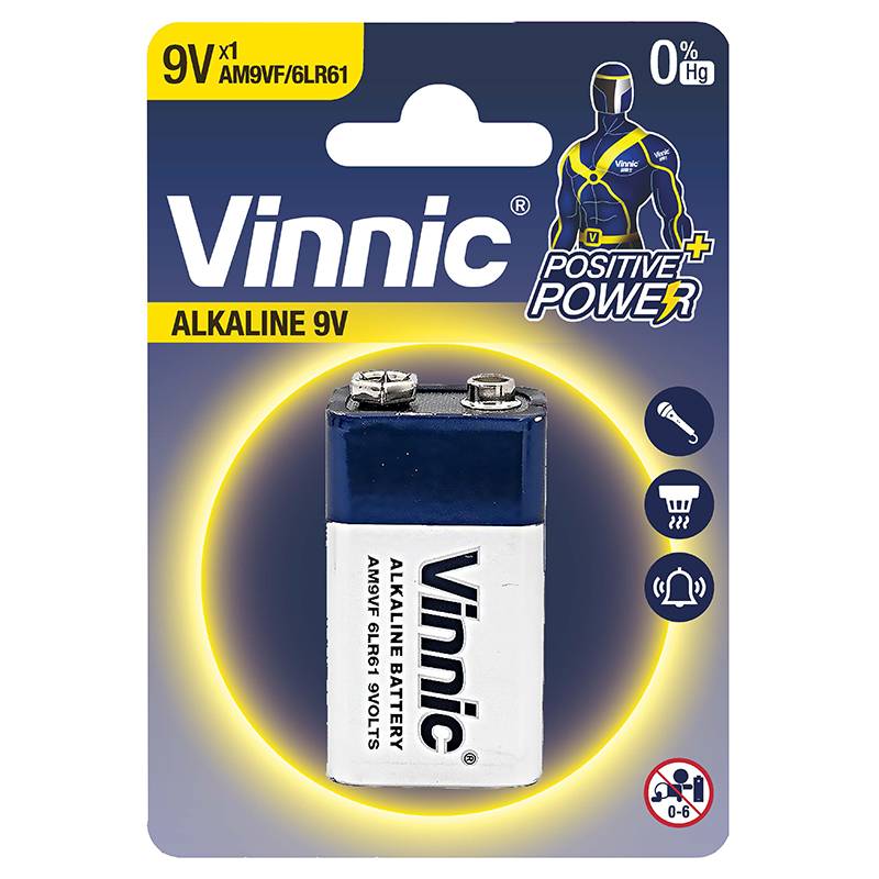 Pilas Vinnic 9V6Lr61 Blist X1