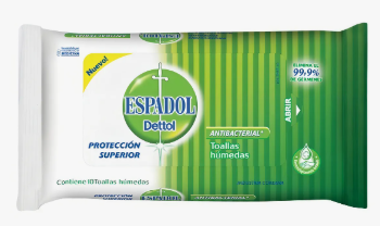 Espadol Toallas Antibacteriales Original 10 U