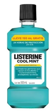 Listerine Cool Mint Frescura Intensa X 500 Ml