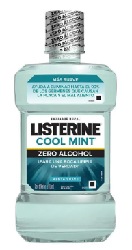 Listerine Cool Mint Frescura Suave X 500 Ml