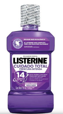 Listerine Cuidado Total Frescura Intensa X 250 Ml