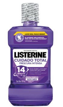 Listerine Cuidado Total Frescura Intensa X 500 Ml