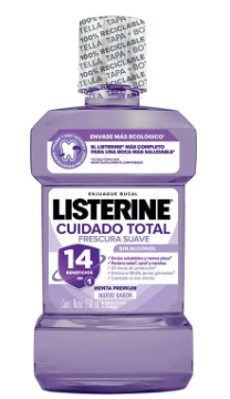 Listerine Cuidado Total Frescura Suave X 250 Ml