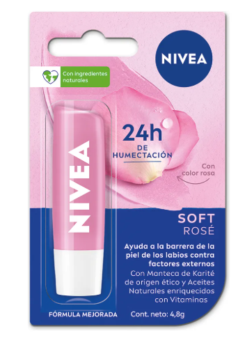 Nivea Labial Soft Rose 4,8Gr