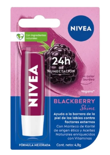 Nivea Labial Blackberry Shine 4,8Gr
