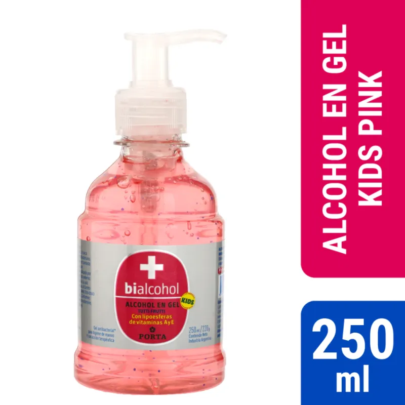 Alcohol Gel Kids Pink X250Ml