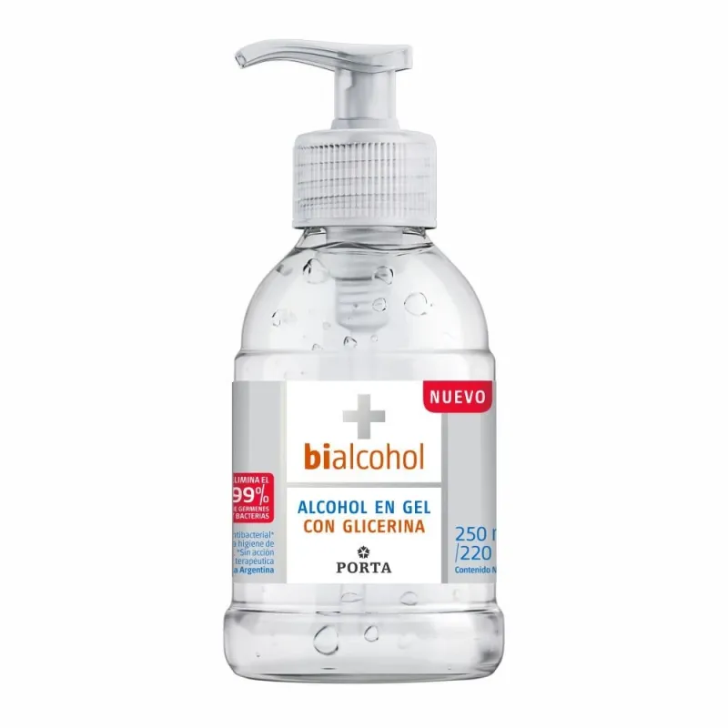 Bialcohol Gel Con Glicerina Con Valvula X 250 Ml