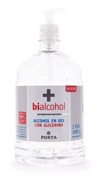 Bialcohol Gel Con Glicerina Con Valvula X 1000 Ml
