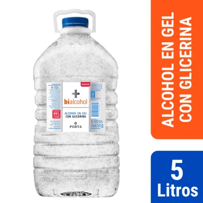 Bialcohol Gel Con Glicerina Bidon X 5 Lts Pet
