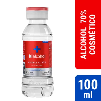 Alcohol Puro Etilico 70º X 100 Ml Bialcohol
