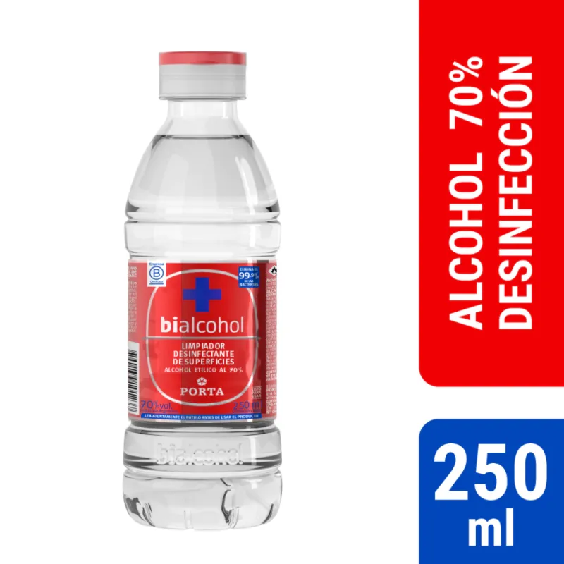 Alcohol Puro Etilico 70º X 250 Ml Bialcohol