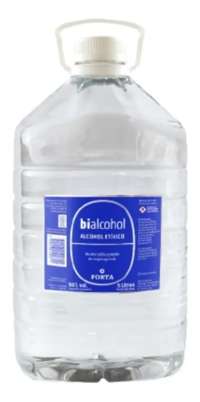 Alcohol Puro Etilico 96º Bidon X 5 Lts Bialcohol