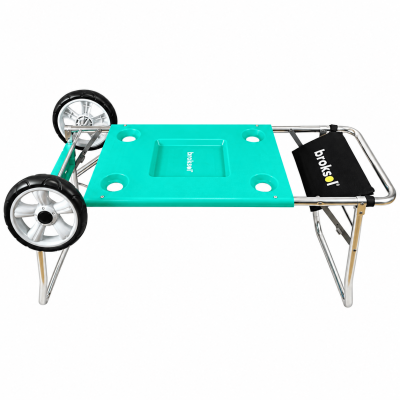 Mesa Carro Broksol Aluminio Color Verde