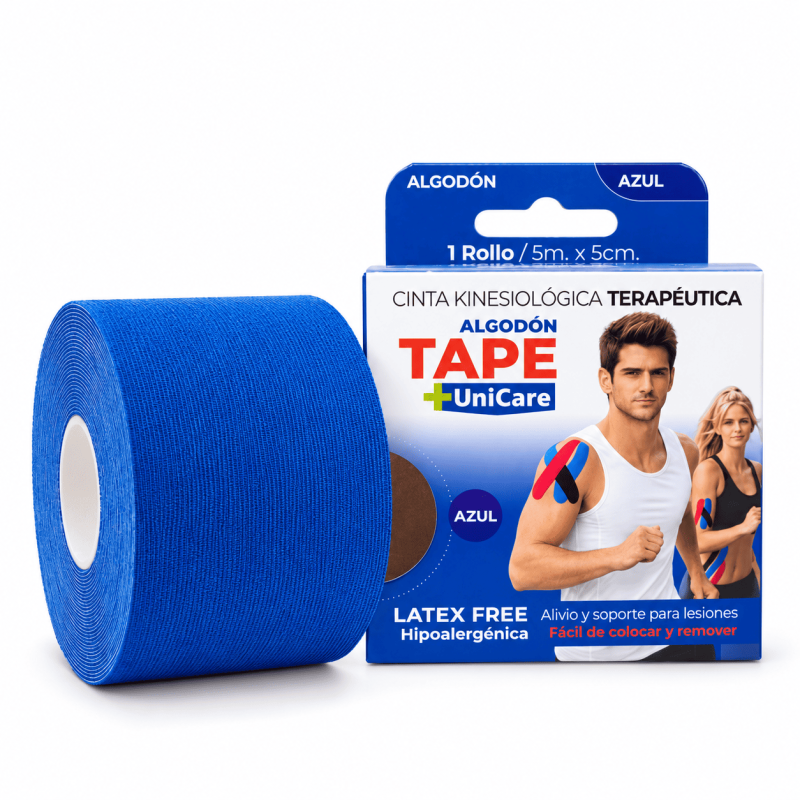 Unicare Tape Cinta Kinesiologica Alg 5Cmx5Mt Azul