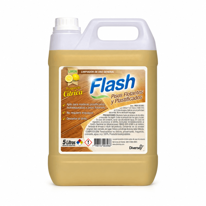 Flash Pisos Flotantes Y Plastificados X 5 Lt