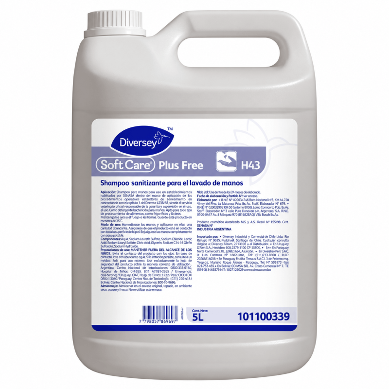 Softcare Plus Free Sani X 5 L