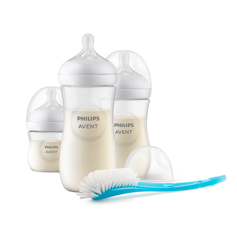 Scd 837/12 Set Mamaderas Natural Response (125, 260 Y 330Ml + Cepillo)