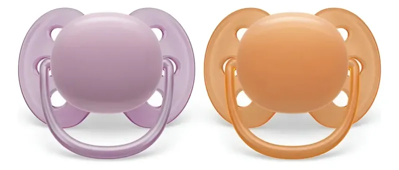 Scf 091/33 Chupete Ultra Soft Liso 6-18M Nena X2