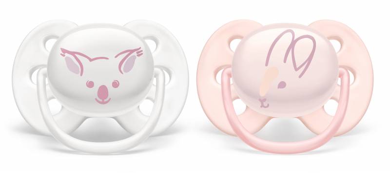Scf 222/04 Chupete Ultra Soft Deco 0-6 Nena X2