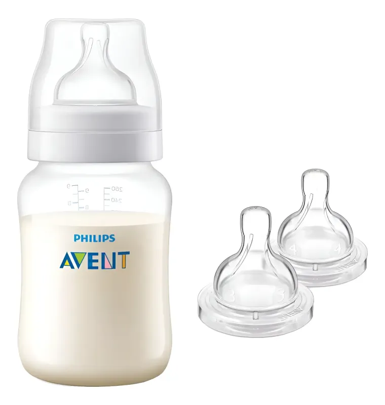 Scy 119/21 Set Mamaderas Anticolic Refresh 260 Ml + 2 Tetinas (3M+ Y 6M+)