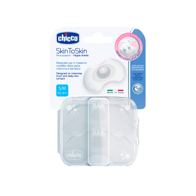 Pezoneras Silicona Con Estuche (S-M) X2 Unid.