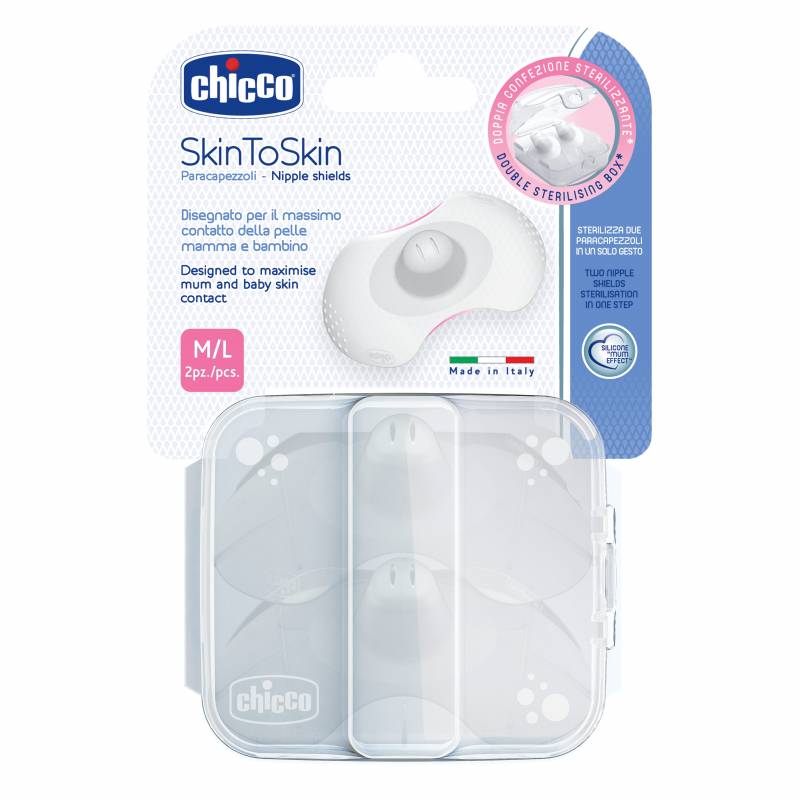 Pezoneras Silicona Con Estuche (M-L) X2 Unid.