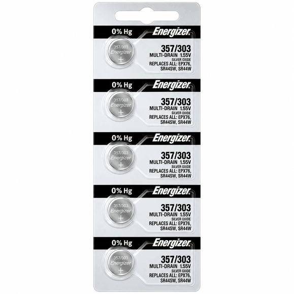Energizer Pila 357/303 Tira X 5