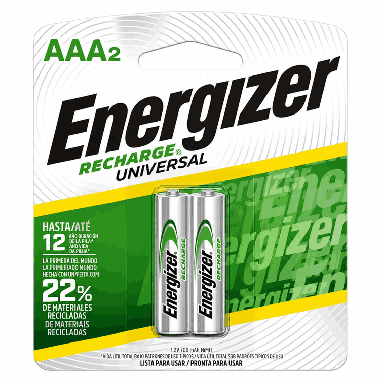 Energizer Recharge Aaa X 2 Nh12Bp2