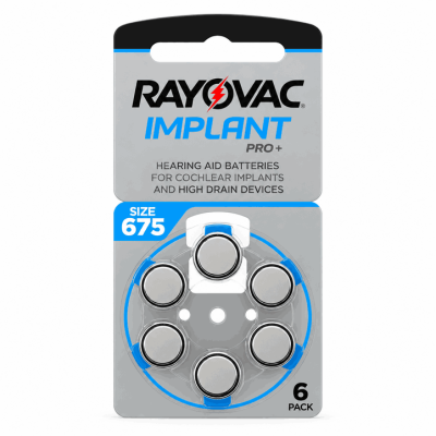 Rayovac Extra Pila Coclear 675 X 6