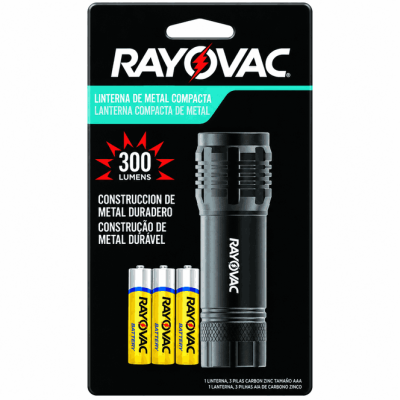 Linterna Metálica Compacta 3Aaa 300Lm