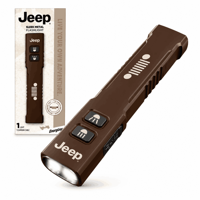 Jeep Linterna Recargable De Metal ?Elegante?