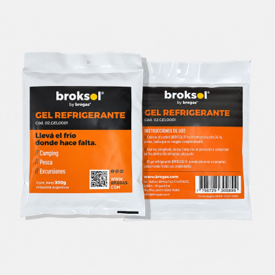 Gel Refigerante Broksol 300 Grs X 5 Unidades