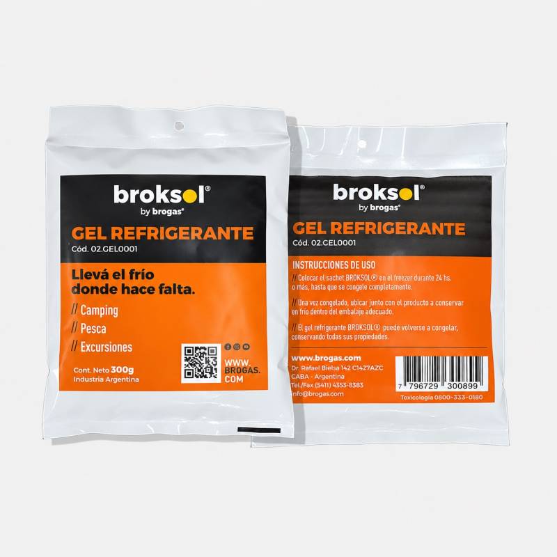 Gel Refigerante Broksol 300 Grs X 5 Unidades
