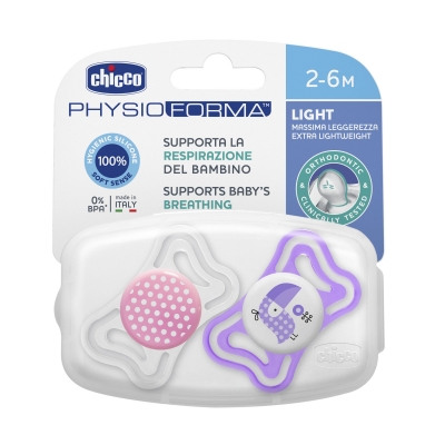 Chupete Physio Light 2-6M Silicona Nenax2