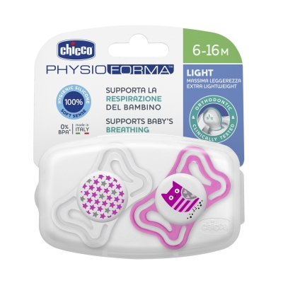 Chupete Physio Light 6-16M Nena X2