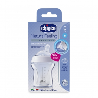 Mamadera Vidrio Natural Feeling 150M
