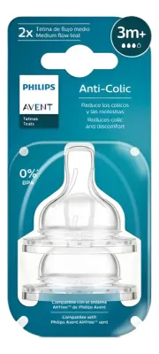 Scy 763/02 Tetinas Anticolic Refresh X2Un. - Fluir Medio (3M+)
