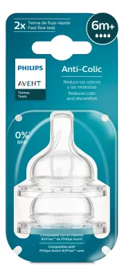 Scy 764/02 Tetinas Anticolic Refresh X2Un. - Fluir Rapido (6M+)

